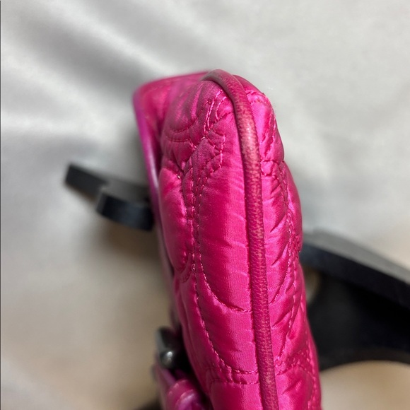 Coach Fushia Quilted Wristlet - Picture 6 of 11